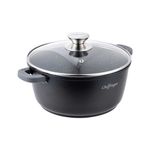 Casa si Gradina - Bucatarie si vesela - Vase pentru gatit - Oale si cratite - Cratita cu capac CF-DC20, acoperire din marmura, 20 cm / 2 L - Infinity.ro