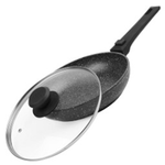 Casa si Gradina - Bucatarie si vesela - Vase pentru gatit - Tigai si seturi - Tigaie cu capac GP-3020DRL, acoperire din marmura, maner detasabil, 20cm - Infinity.ro