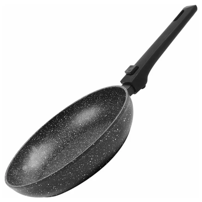 Casa si Gradina - Bucatarie si vesela - Vase pentru gatit - Tigai si seturi - Tigaie fara capac GP-3028DR, acoperire din marmura, maner detasabil, 28cm - Infinity.ro