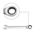 Casa si Gradina - Constructii - Scule de mana si unelte - Chei si truse chei - Set 8 chei cu clichet 8-19mm - ECSS10802, EMTOP - Infinity.ro
