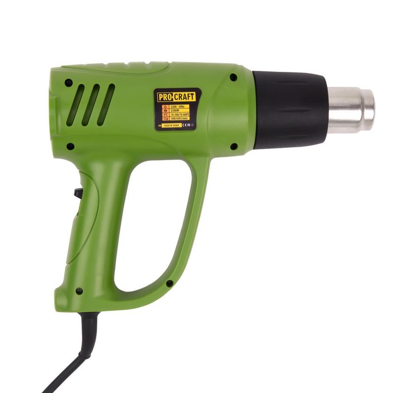 Casa si Gradina - Constructii - Scule electrice si accesorii - Pistoale de lipit - Pistol electric aer cald Procraft PH2300E, 2300 W, 2 trepte, 600ᵒC - Infinity.ro