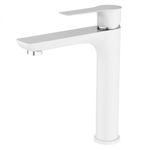 Casa si Gradina - Sanitare - Lavoar baie si accesorii - Baterii sanitare - Baterie lavoar inalt CasaBlanca LAVEO ALB-CROM BLV2H-A - Infinity.ro