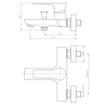 Casa si Gradina - Sanitare - Lavoar baie si accesorii - Baterii sanitare - Baterie cada CasaBlanca LAVEO NEGRU-CROM BLV1-N - Infinity.ro