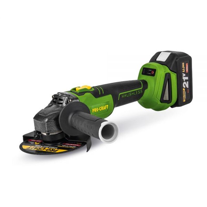 Casa si Gradina - Constructii - Scule electrice si accesorii - Polizoare - Polizor unghiular cu 2 x acumulator Procraft PWA216, 21V, 8500 RPM,100 mm - Infinity.ro