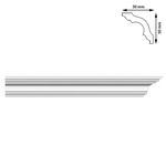 Casa si Gradina - Constructii - Materiale constructii - Profile decorative - Bagheta colturi, 50x50 mm, 2 m - Infinity.ro