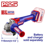 Casa si Gradina - Constructii - Scule electrice si accesorii - Polizoare - Polizor unghiular fara acumulator si incarcator, motor fara perii (brushless), 115mm - ELAG21154, EMTOP - Infinity.ro