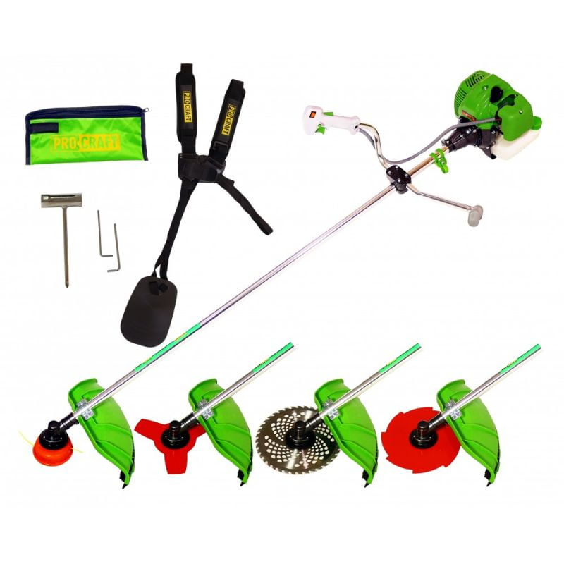 Casa si Gradina - Gradinarit si plante - Utilaje gradina - Coase electrice si motocoase - Motocoasa pe benzina ProCraft T4200PRO, 5.7 Cp, 52 CC, 4 acc. incluse - Infinity.ro