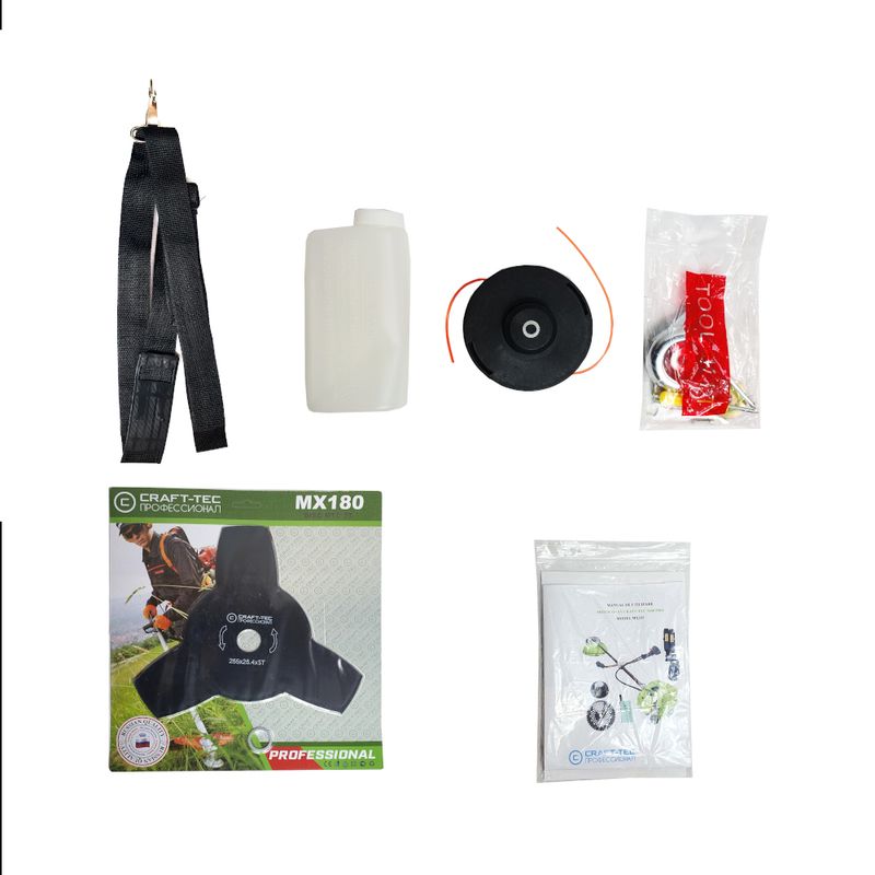 Casa si Gradina - Gradinarit si plante - Utilaje gradina - Coase electrice si motocoase - Motocoasa pe benzina Craft-Tec 5600 PRO, 5.6 Cp, 52 CC, 3 acc. incluse - Infinity.ro