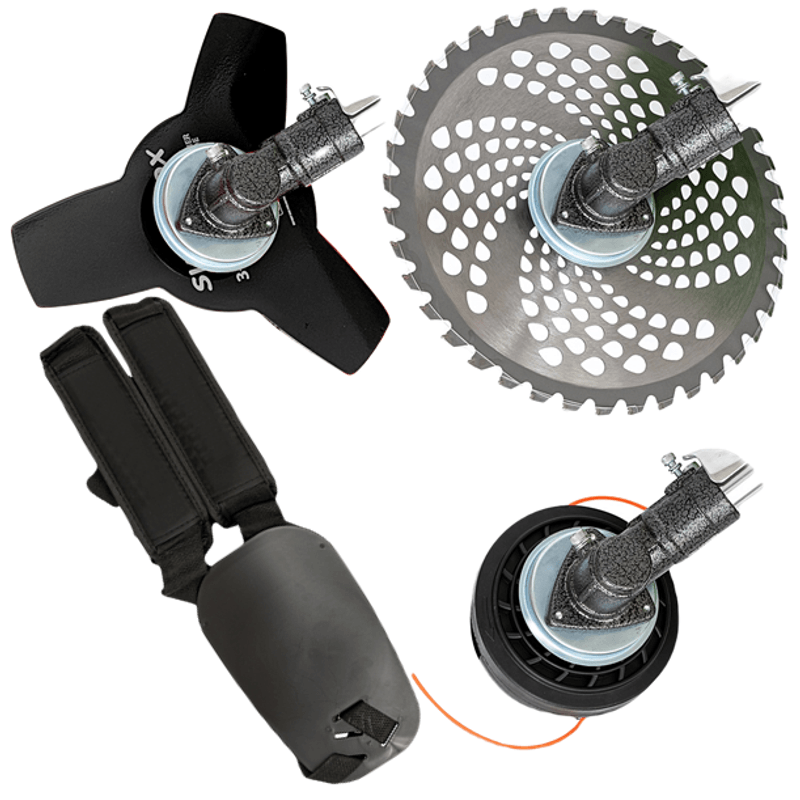 Casa si Gradina - Gradinarit si plante - Utilaje gradina - Coase electrice si motocoase - Motocoasa pe benzina Elefant MC4300, 5.7 Cp, 52 CC, 4 acc. incluse - Infinity.ro