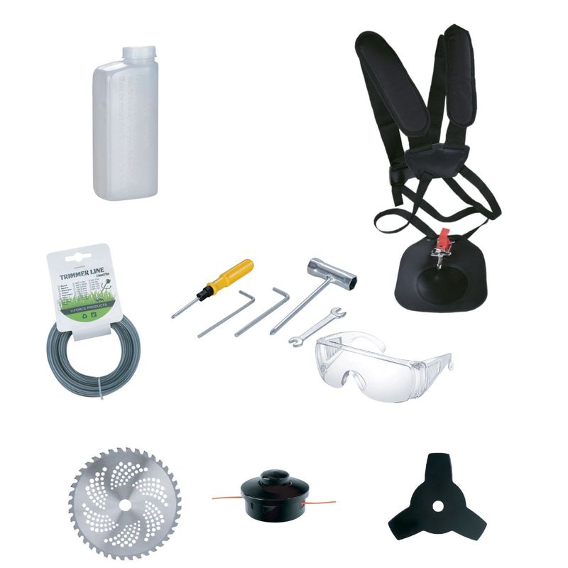 Casa si Gradina - Gradinarit si plante - Utilaje gradina - Coase electrice si motocoase - Motocoasa pe benzina Verk VGT5800A, 4.2 Cp, 52 CC, 8 acc. incluse - Infinity.ro