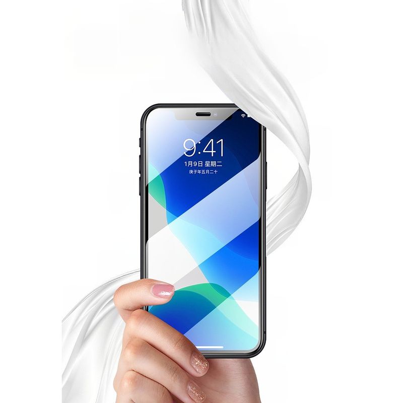 Laptop, Telefoane si Tablete - Telefoane mobile si accesorii - Accesorii Telefoane - Folii protectie telefoane - Folie de Protectie, Flippy, pentru iPhone 15 Pro, Tempered Glass 2.5D, Full Cover, HD, 9H, Transparent - Infinity.ro