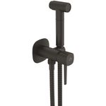 Casa si Gradina - Sanitare - Lavoar baie si accesorii - Baterii sanitare - Set dus igienic cu baterie incastrata, furtun si suport, negru - Infinity.ro