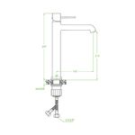 Casa si Gradina - Sanitare - Lavoar baie si accesorii - Baterii sanitare - Baterie lavoar cu pipa inalta, negru, Laveo POLLA - Infinity.ro