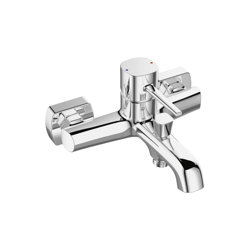 Casa si Gradina - Sanitare - Lavoar baie si accesorii - Baterii sanitare - Baterie baie cada , fara set de dus , crom, comutator dus , pipa fixa LAVEO - Infinity.ro