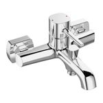 Casa si Gradina - Sanitare - Lavoar baie si accesorii - Baterii sanitare - Baterie baie cada , fara set de dus , crom, comutator dus , pipa fixa LAVEO - Infinity.ro