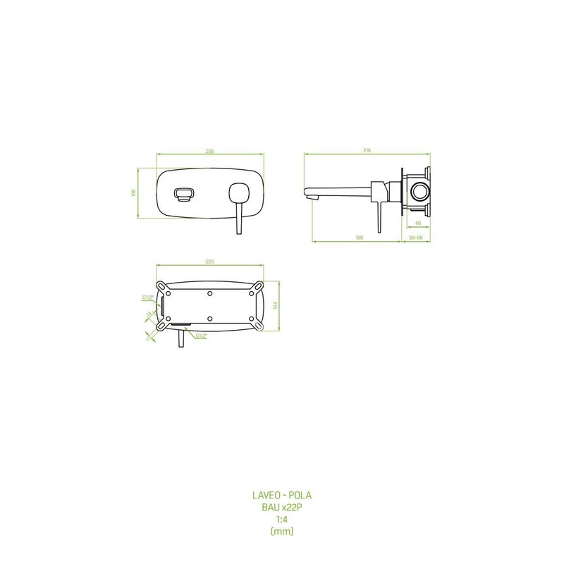 Casa si Gradina - Sanitare - Lavoar baie si accesorii - Baterii sanitare - Baterie ingropata lavoar Pola, crom - Infinity.ro