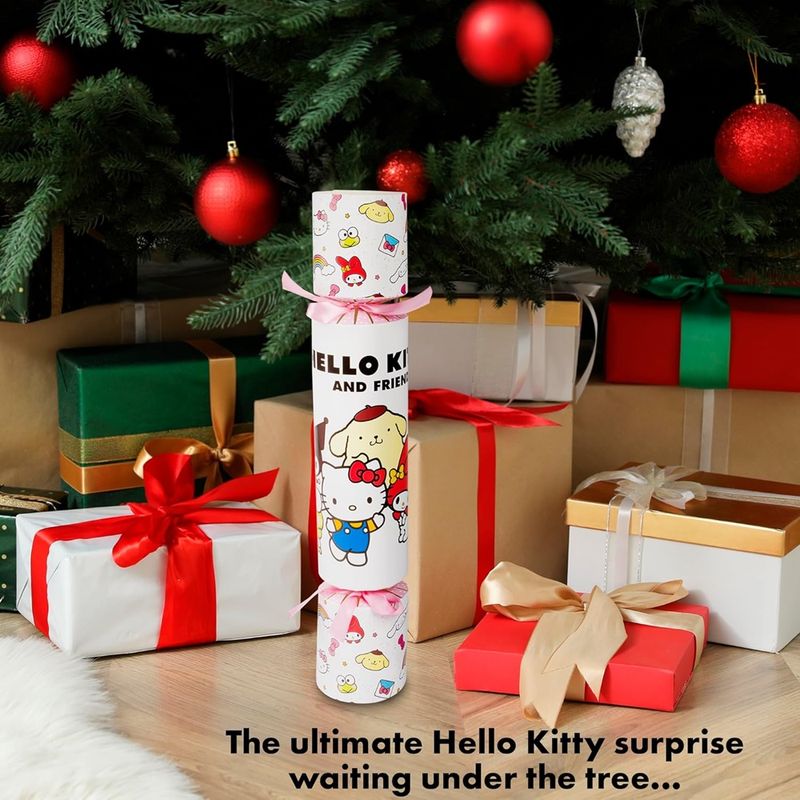 Jucarii, Copii si Bebe - Jucarii si jocuri - Jucarii & jocuri educative - Seturi de artizanat - Set creativ de Craciun pentru copii, RMS, Cracker Hello Kitty, autocolante, masca de fata, multicolor, 04-6042 - Infinity.ro
