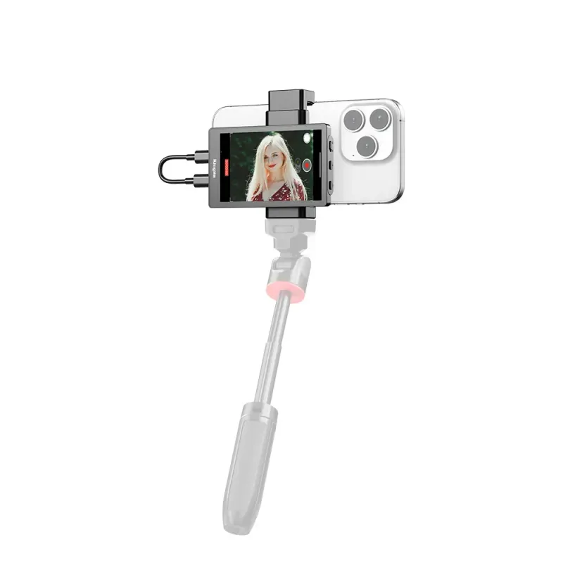 Laptop, Telefoane si Tablete - Telefoane mobile si accesorii - Accesorii Telefoane - Alte accesorii telefoane - Mini monitor pentru selfie si vlogging, King Ma, atasare magnetica telefon, compatibil iPhone, Samsung, Huawei - Infinity.ro