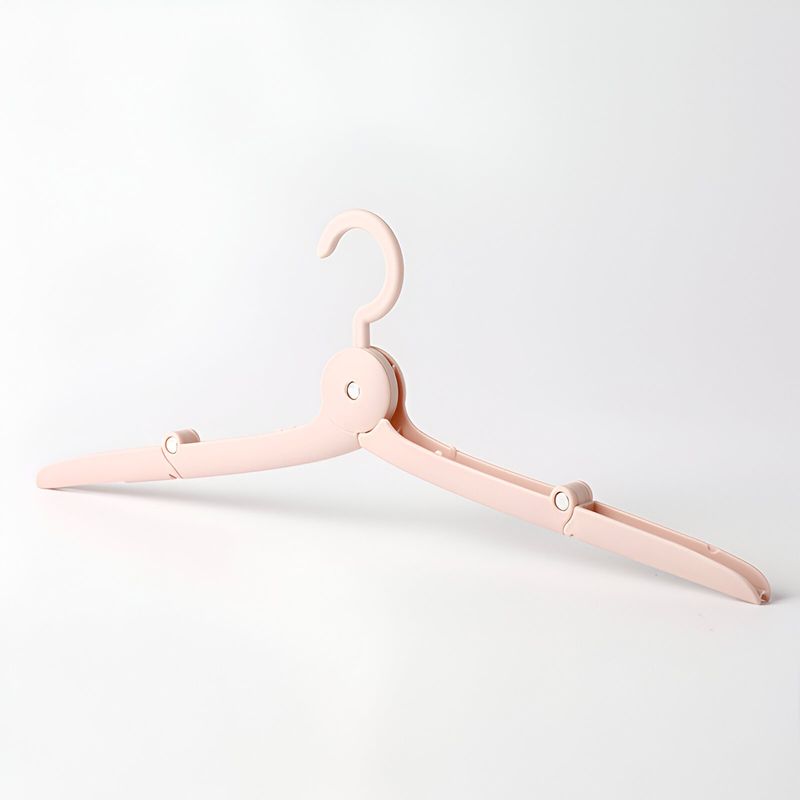 Market - Spalare si intretinere rufe - Uscatoare de rufe si accesorii - Umeras Pliabil de Calatorie, Flippy, Mini Cuier Portabil pentru Haine, Suport de Uscare, 14x7x1.4cm, Roz - Infinity.ro
