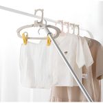 Market/Spalare si intretinere rufe/Uscatoare de rufe si accesorii - Set 20 de Cleme pentru Haine, Flippy, de Prindere pentru Pantaloni, Atasabile la Umerase, 1.6x2.3x6.35 cm, Galben - Infinity.ro