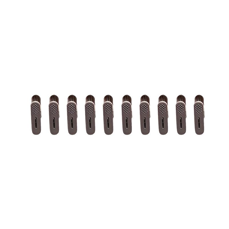 Market - Spalare si intretinere rufe - Uscatoare de rufe si accesorii - Set 20 de Cleme pentru Haine, Flippy, de Prindere pentru Pantaloni, Atasabile la Umerase, 1.6x2.3x6.35 cm, Maro - Infinity.ro