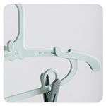 Market/Spalare si intretinere rufe/Uscatoare de rufe si accesorii - Set 20 de Cleme pentru Haine, Flippy, de Prindere pentru Pantaloni, Atasabile la Umerase, 1.6x2.3x6.35 cm, Verde - Infinity.ro