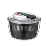 Casa si Gradina - Bucatarie si vesela - Organizare si depozitare bucatarie - Cutii alimentare - Uscator Manual pentru Salata si Verdeturi, Flippy, Plastic, 16x15x21 cm, Capacitate 3L, Negru - Infinity.ro