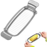 Casa si Gradina - Bucatarie si vesela - Ustensile bucatarie - Feliatoare si taietoare manuale - Feliator de Alimente, Flippy, pentru Branza, Unt, Oua, din Aluminiu, 19.5 x 6.5 x 2 cm, Argintiu - Infinity.ro