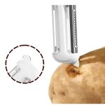 Casa si Gradina - Bucatarie si vesela - Vesela si tacamuri - Cutite si seturi de cutite - Cutit de Fructe Multifunctional, Flippy, Razatoare, Curatator Fructe-Legume, Deschizator de Sticle, 18.1x3.8x2cm, Galben - Infinity.ro