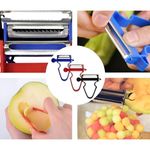 Casa si Gradina - Bucatarie si vesela - Ustensile bucatarie - Razatori si curatatoare - Set 3 Accesorii de Decojire, Razuire si Feliere, Flippy, pentru Legume si Fructe, Negru-Rosu-Albastru - Infinity.ro