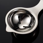 Casa si Gradina - Bucatarie si vesela - Ustensile bucatarie - Polonice, linguri si clesti de bucatarie - Separator de oua, separa albusul de galbenus, inox, usor de folosit, 14x7.5 cm, argintiu - Infinity.ro