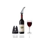 Casa si Gradina - Bucatarie si vesela - Accesorii bar - Carafe si decantoare - Aerator cu Turnator de Vin 2in1, Flippy, Decantare, Anti-Picurare, Fara Scurgere, 18x10x8cm, Negru - Infinity.ro