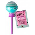 Jucarii, Copii si Bebe/Igiena si ingrijire/Produse machiaj copii - Balsam pentru buze Create It! Forma de acadea, Coconut, Albastru - Infinity.ro