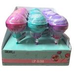 Jucarii, Copii si Bebe/Igiena si ingrijire/Produse machiaj copii - Balsam pentru buze Create It! Forma de acadea, Coconut, Albastru - Infinity.ro