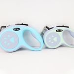 Petshop - Accesorii petshop - Zgarzi, lese si hamuri - Lese - Lesa Automata Retractabila, Flippy, pentru Caini, 3m, 20 kg, ABS, Gri/Bleu, 8x12x4 cm - Infinity.ro
