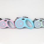 Petshop - Accesorii petshop - Zgarzi, lese si hamuri - Lese - Lesa Automata Retractabila, Flippy, pentru Caini, 3m, 20 kg, ABS, Gri/Bleu, 8x12x4 cm - Infinity.ro