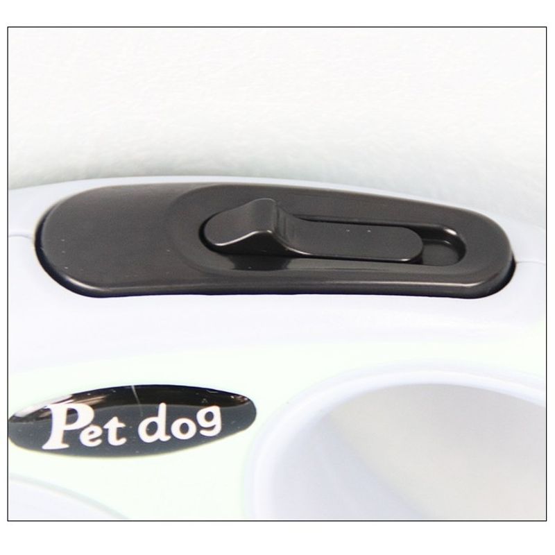 Petshop - Accesorii petshop - Zgarzi, lese si hamuri - Lese - Lesa Automata Retractabila, Flippy, pentru Caini, 3m, 20 kg, ABS, Negru/Bleu, 8x12x4 cm - Infinity.ro