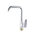 Casa si Gradina - Sanitare - Chiuveta bucatarie si accesorii - Baterii bucatarie - MIXXUS MISSOURI 014-G (WHITE) baterie bucatarie din alama - Infinity.ro
