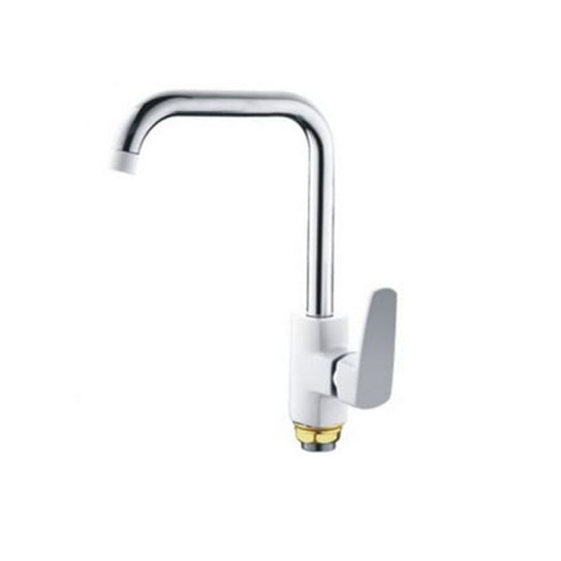Casa si Gradina - Sanitare - Chiuveta bucatarie si accesorii - Baterii bucatarie - MIXXUS MISSOURI 014-G (WHITE) baterie bucatarie din alama - Infinity.ro