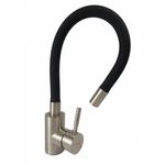 Casa si Gradina - Sanitare - Chiuveta bucatarie si accesorii - Baterii bucatarie - Baterie bucatarie MIXXUS SUS-011 REFL BLACK din otel inoxidabil, Monocomanda, Racorduri incluse - Infinity.ro