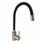 Casa si Gradina - Sanitare - Chiuveta bucatarie si accesorii - Baterii bucatarie - Baterie bucatarie MIXXUS SUS-011 REFL BLACK din otel inoxidabil, Monocomanda, Racorduri incluse - Infinity.ro