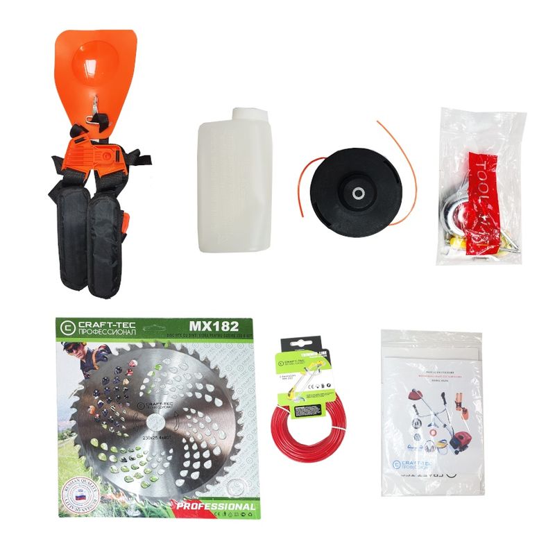 Casa si Gradina - Gradinarit si plante - Utilaje gradina - Coase electrice si motocoase - Motocoasa pe benzina Craft-Tec 6100 Ultra, 6 Cp, 52 CC, 3 acc. incluse - Infinity.ro