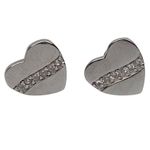 Fashion, accesorii si bijuterii - Femei - Bijuterii femei - Cercei femei - Cercei Argint 925 Inima cu Minizirconii - Infinity.ro