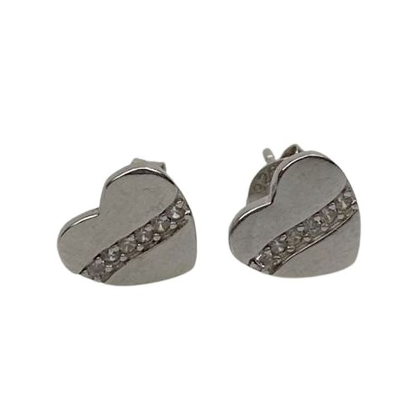 Fashion, accesorii si bijuterii - Femei - Bijuterii femei - Cercei femei - Cercei Argint 925 Inima cu Minizirconii - Infinity.ro