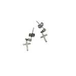 Fashion, accesorii si bijuterii - Femei - Bijuterii femei - Cercei femei - Cercei Argint 925 Cruce cu Pietre - Infinity.ro