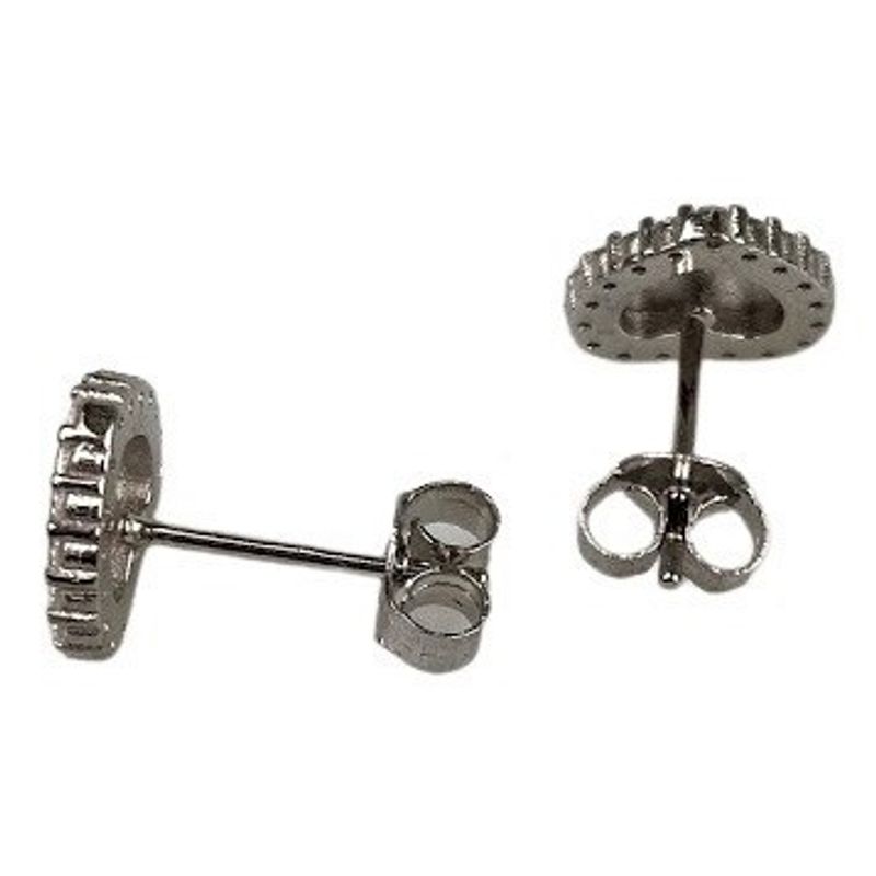 Fashion, accesorii si bijuterii - Femei - Bijuterii femei - Cercei femei - Cercei Argint 925 Inima conturata cu Zirconii - Infinity.ro