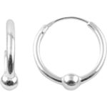 Fashion, accesorii si bijuterii - Femei - Bijuterii femei - Cercei femei - Cercei Argint 925 Creole 10 mm Biluta - Infinity.ro