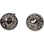 Fashion, accesorii si bijuterii - Femei - Bijuterii femei - Cercei femei - Cercei din Argint 925 Jolie Silver, Model Inima in Cerc, 8 x 8 mm, 1.6 g - Infinity.ro