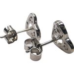 Fashion, accesorii si bijuterii - Femei - Bijuterii femei - Cercei femei - Cercei Argint 925 Inima Impletita - Infinity.ro