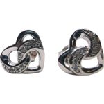 Fashion, accesorii si bijuterii - Femei - Bijuterii femei - Cercei femei - Cercei Argint 925 Inima Impletita - Infinity.ro